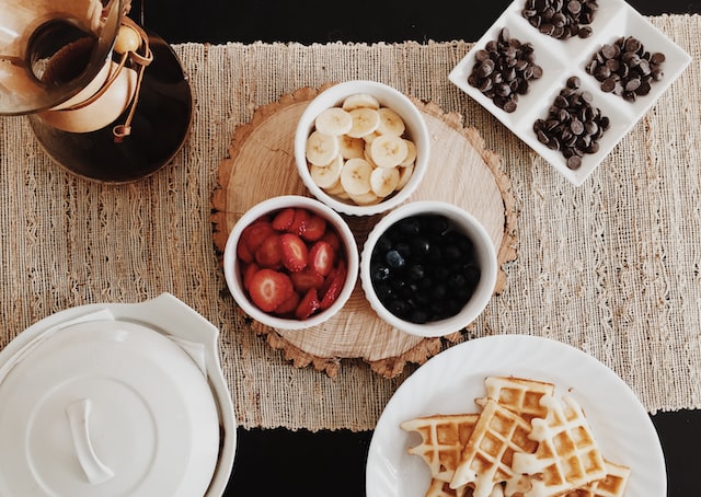 Healthy Waffle Breakfast Bar